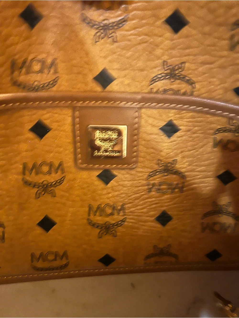 MCM gold tone